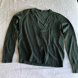 Uniqlo 100% wool cardigan